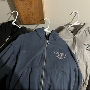 Alphalete member vintage zip up jacket/hoodie